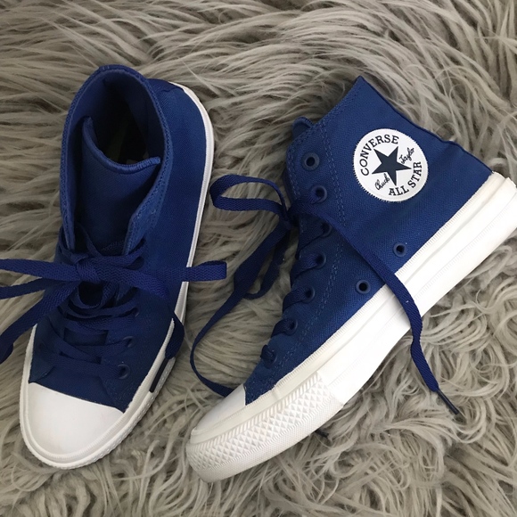 dark blue high top converse